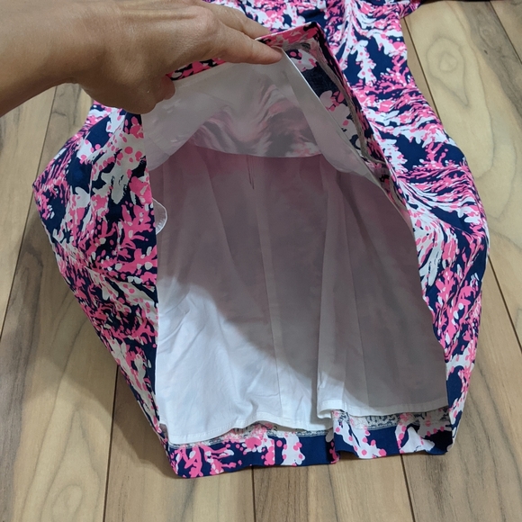 EXCELLENT Cond!! Lilly Pulitzer Fiesta Stretch Dress Nauti Navy Beyond The Sea 6 - Picture 9 of 16